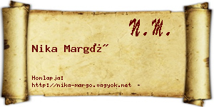 Nika Margó névjegykártya